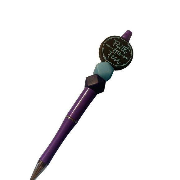 Faith over fear  beaded pen - Picture 1 of 2
